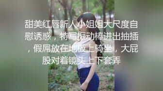 甜美红唇新人小姐姐大尺度自慰诱惑，特写振动棒进出抽插，假屌放在地板上骑坐，大屁股对着镜头上下套弄