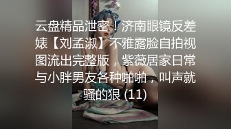 云盘精品泄密！济南眼镜反差婊【刘孟淑】不雅露脸自拍视图流出完整版，紫薇居家日常与小胖男友各种啪啪，叫声就骚的狠 (11)