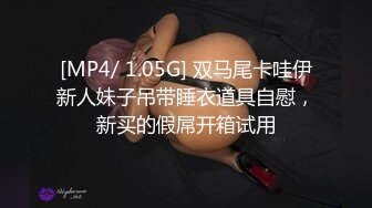 [MP4/ 1.05G] 双马尾卡哇伊新人妹子吊带睡衣道具自慰，新买的假屌开箱试用