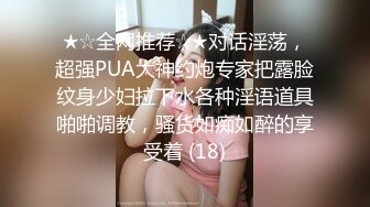 ★☆全网推荐☆★对话淫荡，超强PUA大神约炮专家把露脸纹身少妇拉下水各种淫语道具啪啪调教，骚货如痴如醉的享受着 (18)