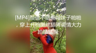 [MP4]颜值不错黑帽妹子啪啪，穿上开档黑丝舔弄调情大力抽插猛操