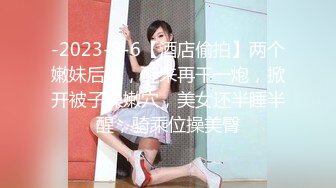 -2023-8-6【酒店偷拍】两个嫩妹后续，醒来再干一炮，掀开被子操嫩穴，美女还半睡半醒，骑乘位操美臀